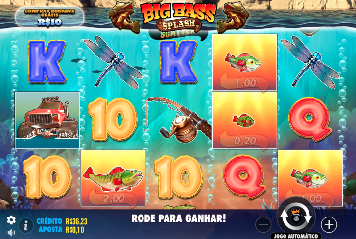 Big Bass Splash teste do jogo com R$0,10